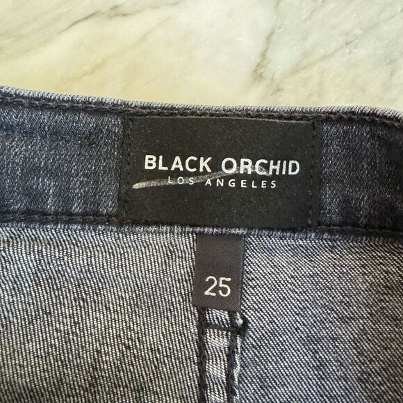 Black Orchard Los Angeles BRIDGET DOUBLE BUTTON SKINNY - DYNAMITE jeans 25 NWT - Picture 6 of 12